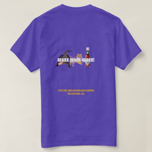 Gumbo Geaux Tシャツ (デザイン裏面)