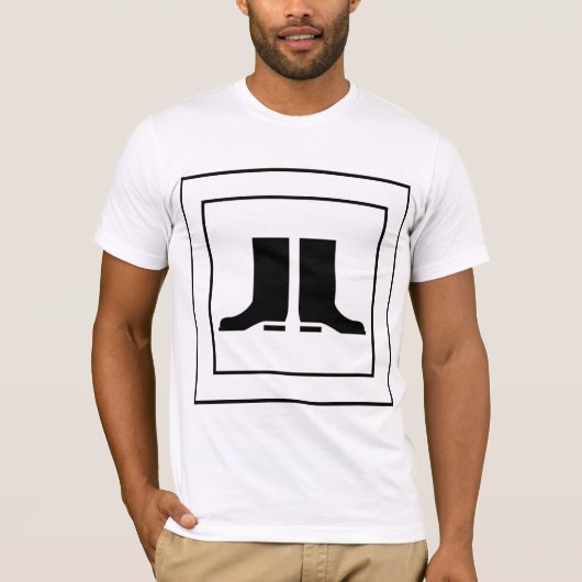 Gumboot Sign Mens T-Shirt Tシャツ (正面)