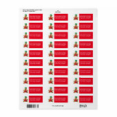 Gumdrop Gingerbread Man | Christmas ラベル (フルシート)