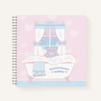 Gummi Sweet Bubbles Square Notebook ノートブック