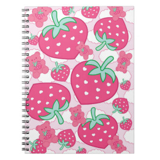 Gummi Sweet Strawberry Heart Notebook ノートブック