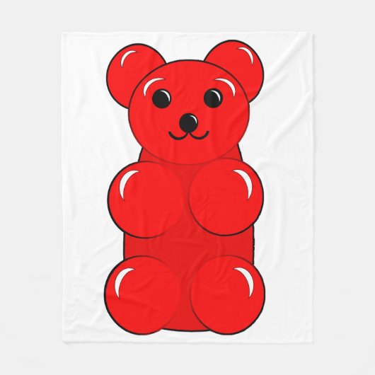 Gummibär フリースブランケット (正面)