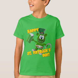 Gummibär (粘着性くま)セントパトリック日 tシャツ