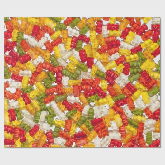 Gummy Bear写真 ラッピングペーパー (フラット)