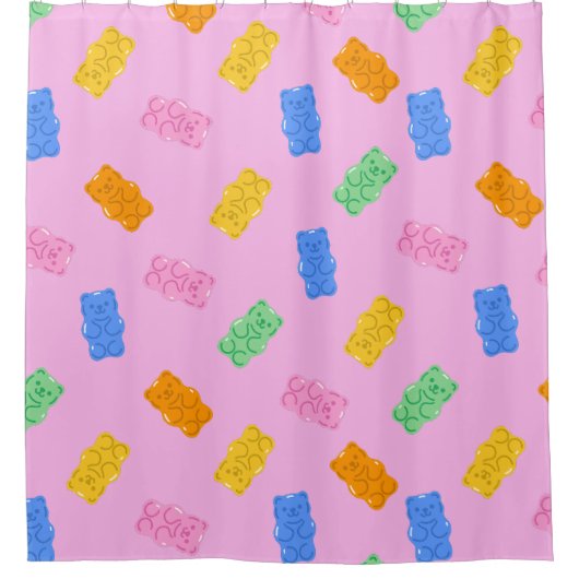Gummy Bear Aesthetic シャワーカーテン (正面)