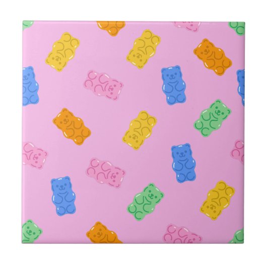 Gummy Bear Aesthetic Ceramic Tile タイル (正面)