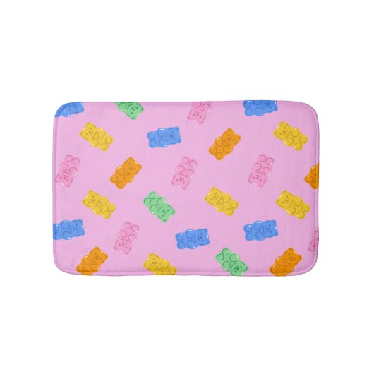 Gummy Bear Aesthetic Pastel Bath Mat バスマット (正面)