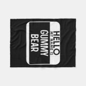 Gummy Bear Costume Funny Easy Last Minute Hallowee フリースブランケット (正面(横))