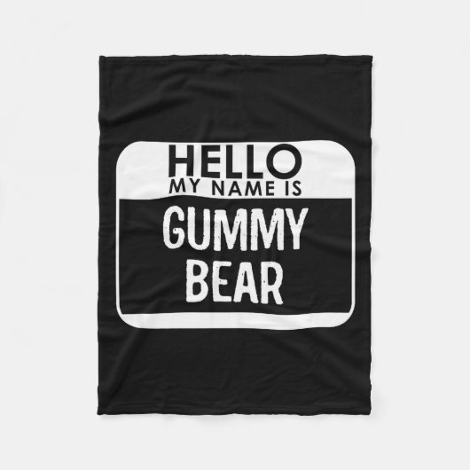 Gummy Bear Costume Funny Easy Last Minute Hallowee フリースブランケット (正面)