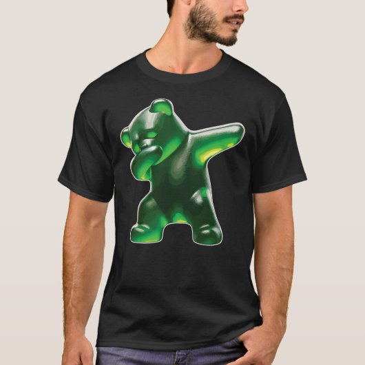 Gummy Bear, Green Gummy Bear, Dabbing Gummy Bear Tシャツ (正面)