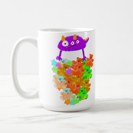 Gummy Bear Harvest Monster コーヒーマグカップ (左)