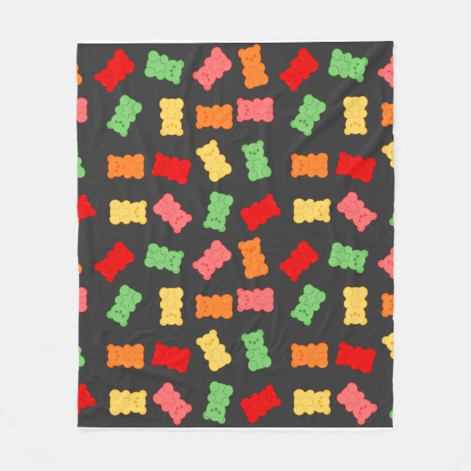 Gummy Bear Wrapping Paper フリースブランケット (正面)