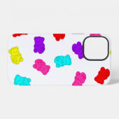 gummy bears colorful rainbow candy iPhoneケース (裏面横)