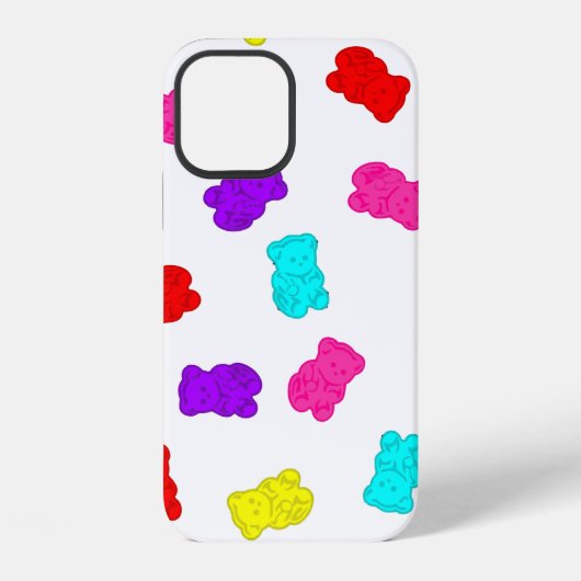 gummy bears colorful rainbow candy iPhoneケース (裏面)