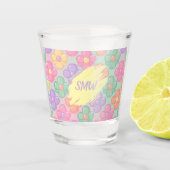 Gummy Candy Floral Personalized Shot Glass ショットグラス (正面)