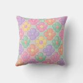Gummy Candy Floral Personalized Throw Pillow クッション (裏面)