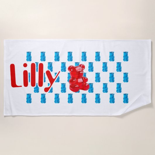 Gummy Jelly  ビーチタオル (正面)