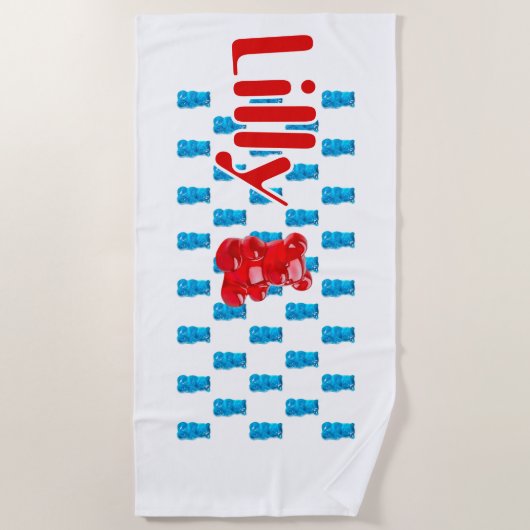 Gummy Jelly  ビーチタオル (正面)