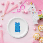 Gummybearの青いイラストレーション ペーパープレート (パーティー)