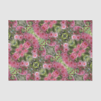 Gumnutのピンクのユーカリによってはオーストラリアの先住民が開花します 薄葉紙