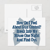 Gun Control感じの概要 ポストカード (正面/裏面)
