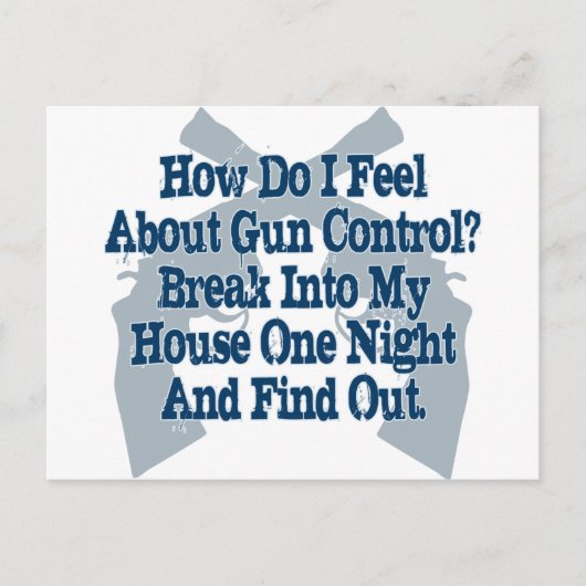 Gun Control感じの概要 ポストカード (正面)