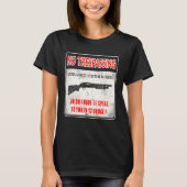 Gun Control No Trespassing 2nd Amendment Freedom Tシャツ (正面)