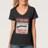 Gun Control No Trespassing 2nd Amendment Freedom Tシャツ (正面)