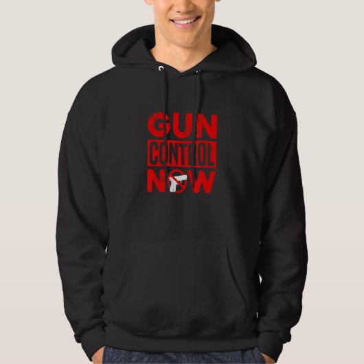 Gun Control Now Guncontrolnowハッシュタグアンチ秒 パーカ (正面)