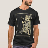 Gun Kitty Funny Cat Tシャツ (正面)