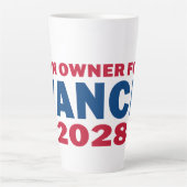 Gun Owner for Vance 2028 カフェラテマグ (正面)