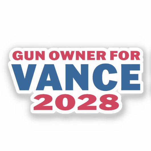 Gun Owner for Vance 2028 シール (正面)