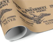 GUN PERMIT 2ND AMENDMENT   ラッピングペーパー (ロールコーナー)