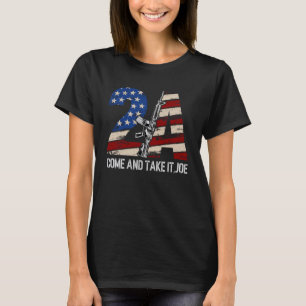 Gun Rights Supporter AR 15を来取得してjoe 2A Tシャツ