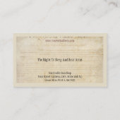 Gun Shop Business Card 名刺 (裏面)