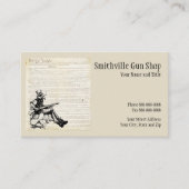 Gun Shop Business Card 名刺 (正面)