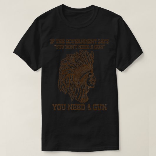 Gun Siting Bull Pro2nd補正2A 2nが必要 Tシャツ (デザイン正面)
