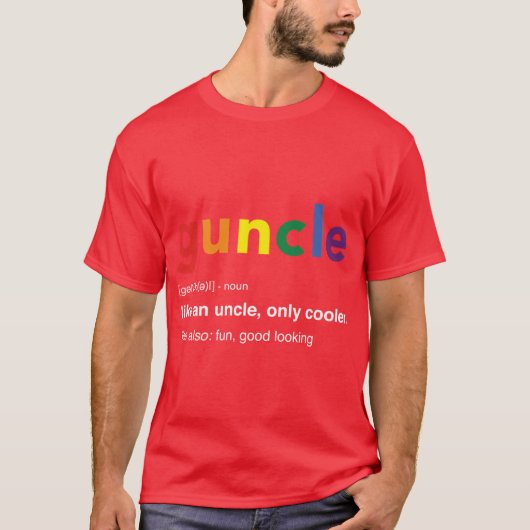 Guncle Like An Uncle Only Cooler Hoodies Tシャツ (正面)