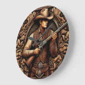 Gunfightersレガシー ラージ壁時計 (傾斜)