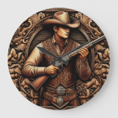 Gunfightersレガシー ラージ壁時計 (正面)