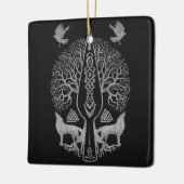 Gungnir -やりそして人生ののOdinの木 セラミックオーナメント (左)