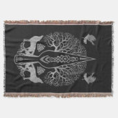 Gungnir -やりそしてOdinの生命の樹 スローブランケット (正面)