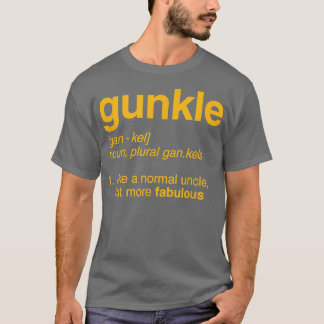Gunkle Dictionary Definition Funny Gay Uncle Pride Tシャツ