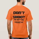 GunLinkの範囲のギア- "撃たないで下さい!" ティー (裏面)