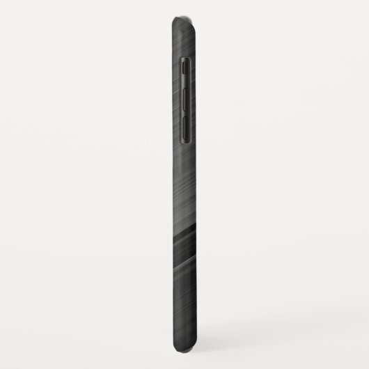 Gunmetalグレーテクスチャデザインパーソナライズされた名 Case-Mate iPhoneケース (裏面/左)