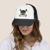 Gunnのタータンチェックのスカルの帽子 キャップ (インサイチュ)