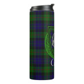Gunn Scottish Clan Tartan & Crest タンブラー (回転左)