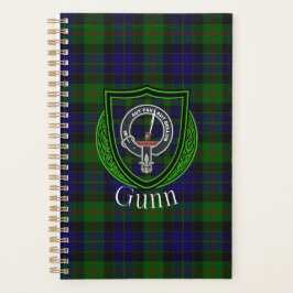 Gunn Scottish Clan Tartan & Crest プランナー手帳
