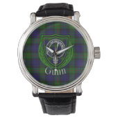 Gunn Scottish Clan Tartan & Crest 腕時計 (正面)
