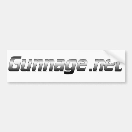 Gunnage.net バンパーステッカー (正面)